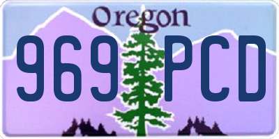 OR license plate 969PCD