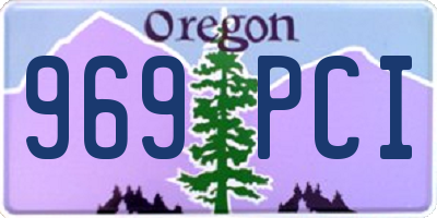 OR license plate 969PCI