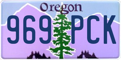 OR license plate 969PCK