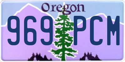 OR license plate 969PCM
