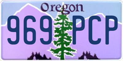 OR license plate 969PCP