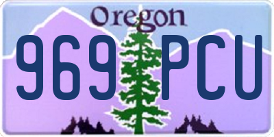OR license plate 969PCU