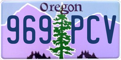 OR license plate 969PCV