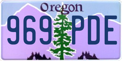 OR license plate 969PDE