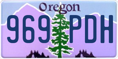 OR license plate 969PDH