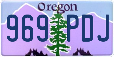 OR license plate 969PDJ