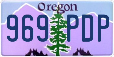OR license plate 969PDP