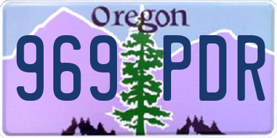 OR license plate 969PDR