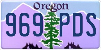 OR license plate 969PDS