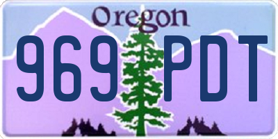 OR license plate 969PDT