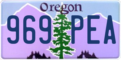 OR license plate 969PEA