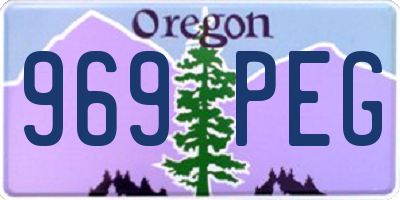 OR license plate 969PEG