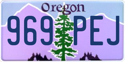 OR license plate 969PEJ