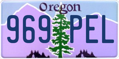 OR license plate 969PEL