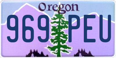 OR license plate 969PEU