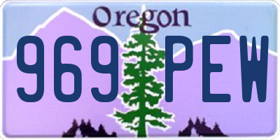 OR license plate 969PEW