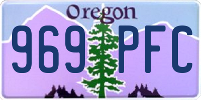 OR license plate 969PFC