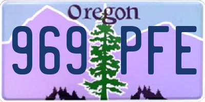 OR license plate 969PFE