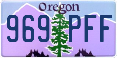 OR license plate 969PFF