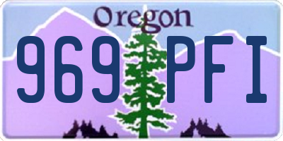 OR license plate 969PFI