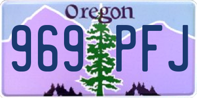 OR license plate 969PFJ