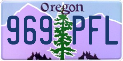 OR license plate 969PFL