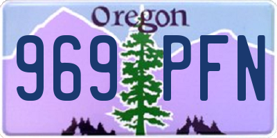 OR license plate 969PFN