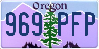 OR license plate 969PFP