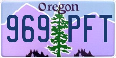 OR license plate 969PFT