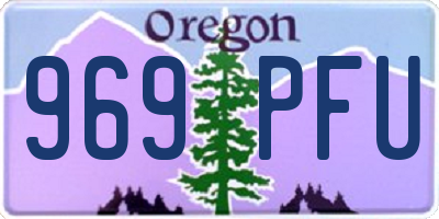 OR license plate 969PFU