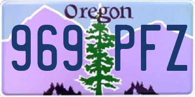 OR license plate 969PFZ