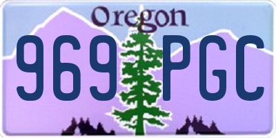 OR license plate 969PGC