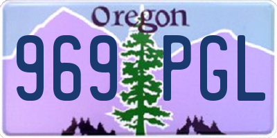 OR license plate 969PGL