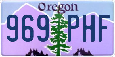 OR license plate 969PHF