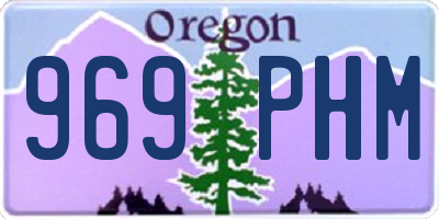 OR license plate 969PHM
