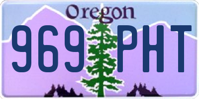 OR license plate 969PHT