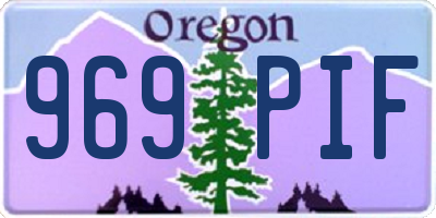OR license plate 969PIF