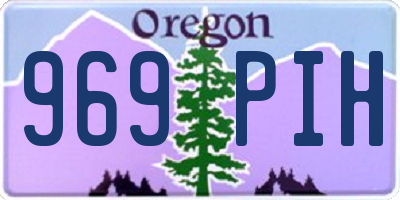 OR license plate 969PIH