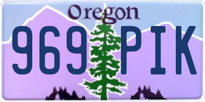 OR license plate 969PIK
