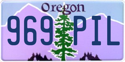 OR license plate 969PIL