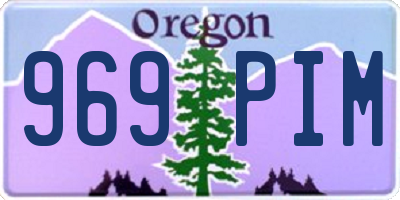 OR license plate 969PIM