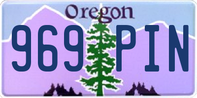 OR license plate 969PIN