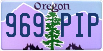 OR license plate 969PIP