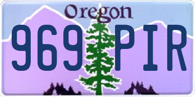 OR license plate 969PIR