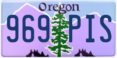 OR license plate 969PIS