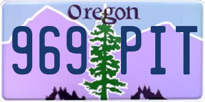 OR license plate 969PIT