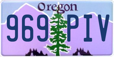 OR license plate 969PIV