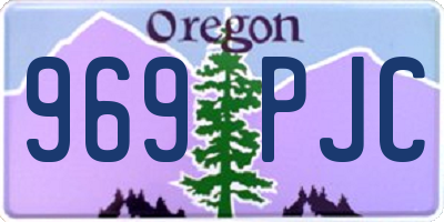 OR license plate 969PJC