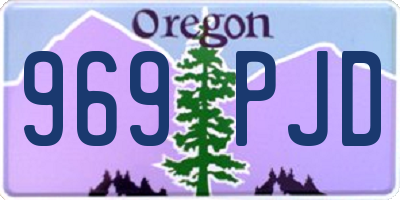OR license plate 969PJD