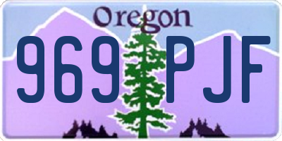 OR license plate 969PJF
